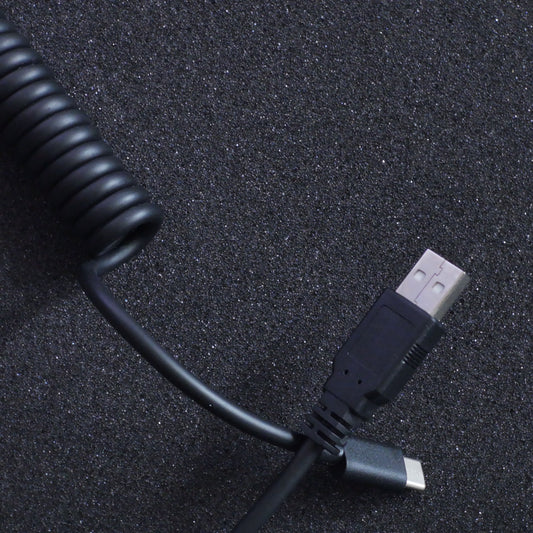 Coiled USB-C cable